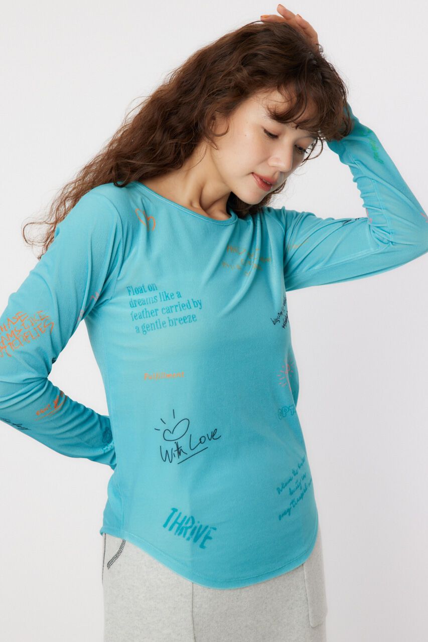 RODEO CROWNS「Brushedテキストシアートップス」|Tシャツ・カットソー|TQ