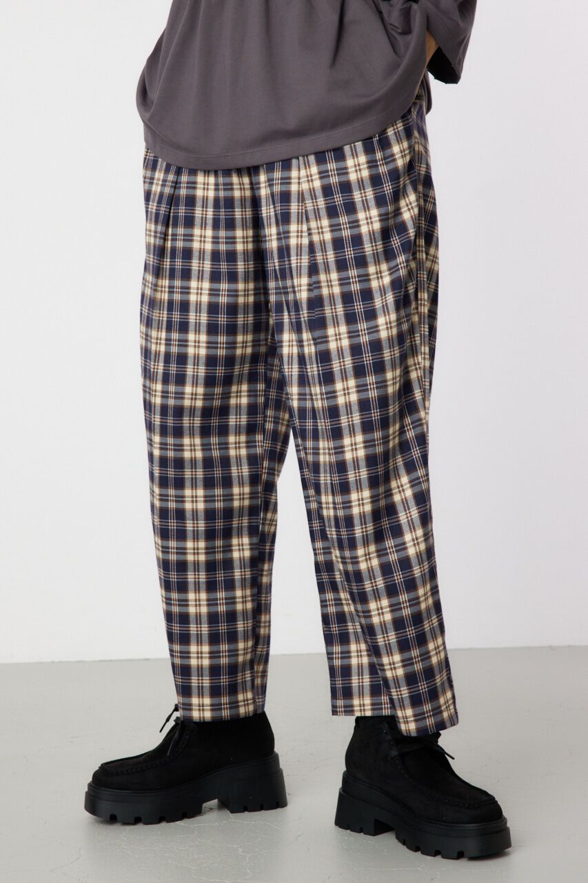 RODEO CROWNS「2TUCK WIDE スラックス」|その他|柄NVY5