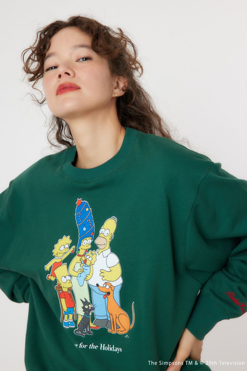 RODEO CROWNS「(THE SIMPSONS)Xmasスウェットトップス」|パーカー|