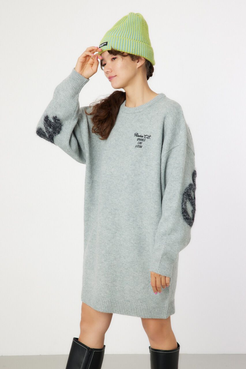 RODEO CROWNS「ラメシャギーロゴニットワンピース」|ワンピース|L/T.GRY1