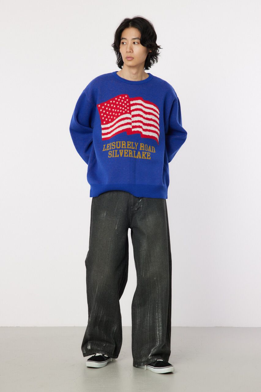 RODEO CROWNS「US flag ニット」|ニット・セーター|