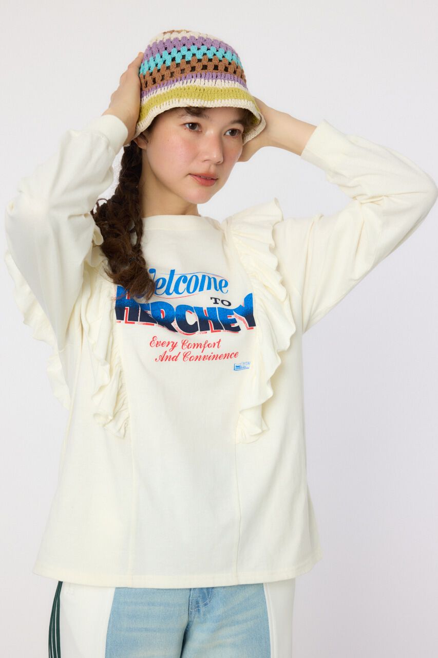 RODEO CROWNS「HERCHEYフリル ロングスリーブTシャツ」|Tシャツ・カットソー|
