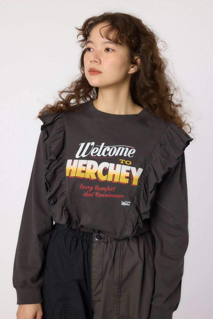RODEO CROWNS「HERCHEYフリル ロングスリーブTシャツ」|Tシャツ・カットソー|C.GRY