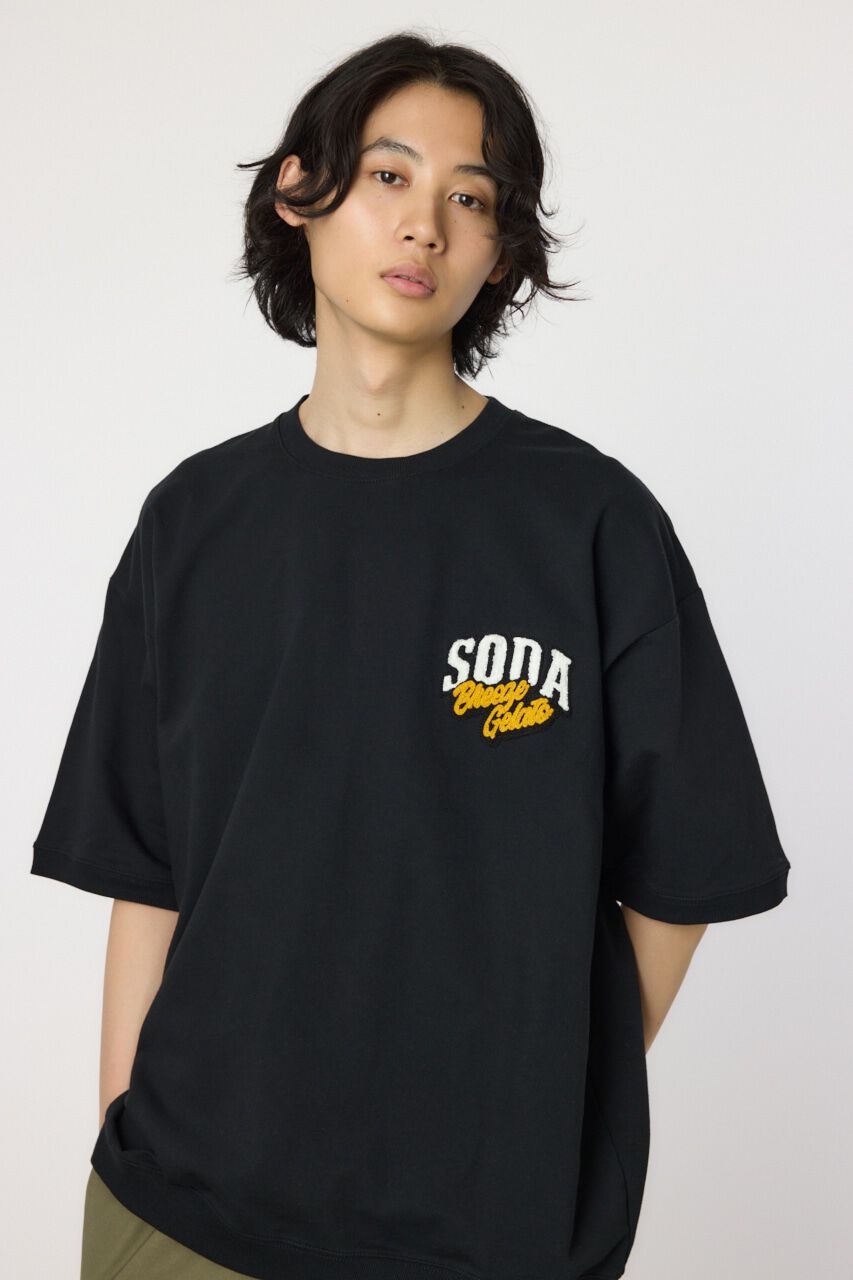 RODEO CROWNS「スムージーハーフスリーブスウェット」|Tシャツ・カットソー|BLK