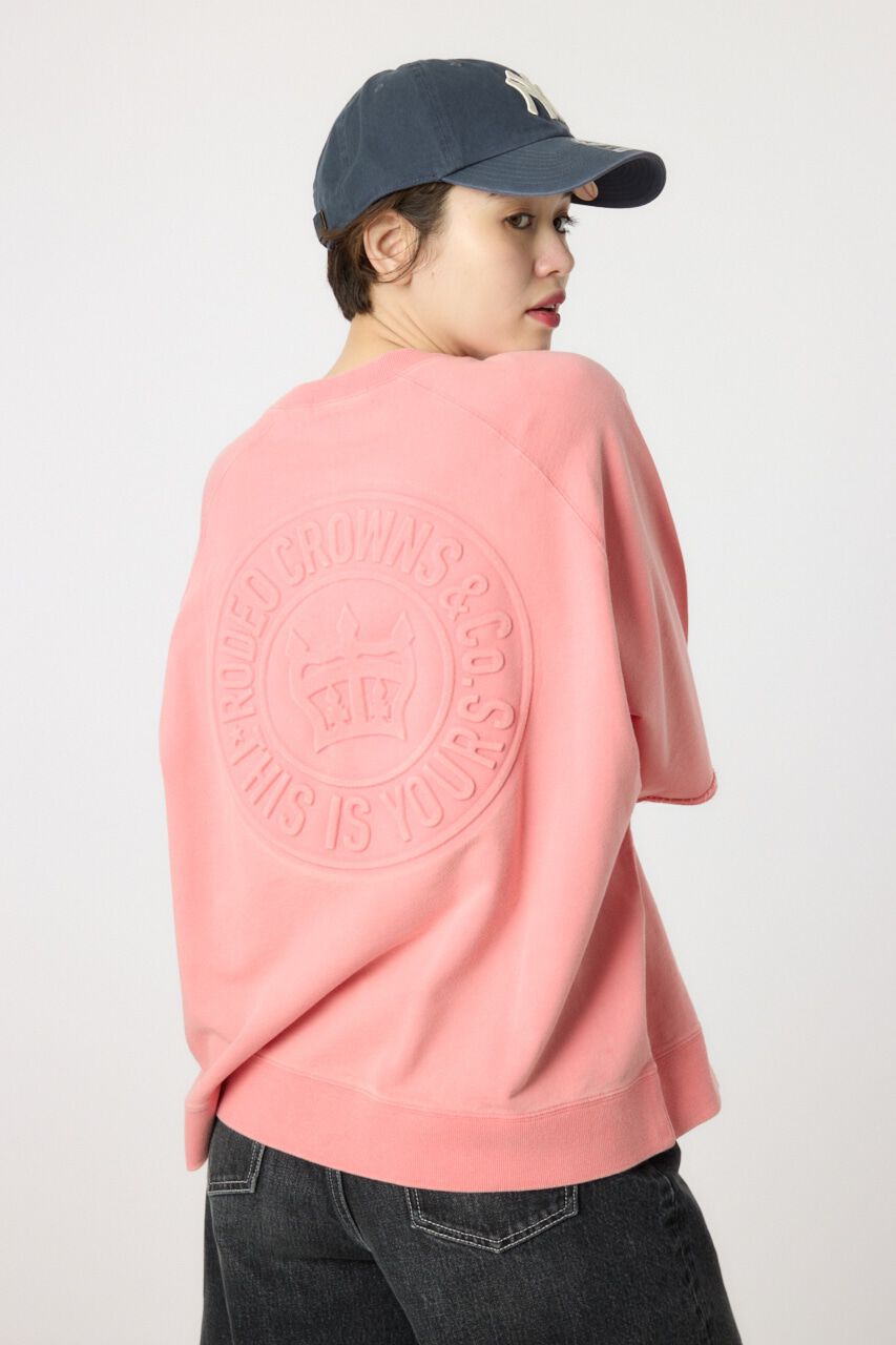 RODEO CROWNS「CIRCLE エンボスロゴ半袖スウェットトップス」|Tシャツ・カットソー|