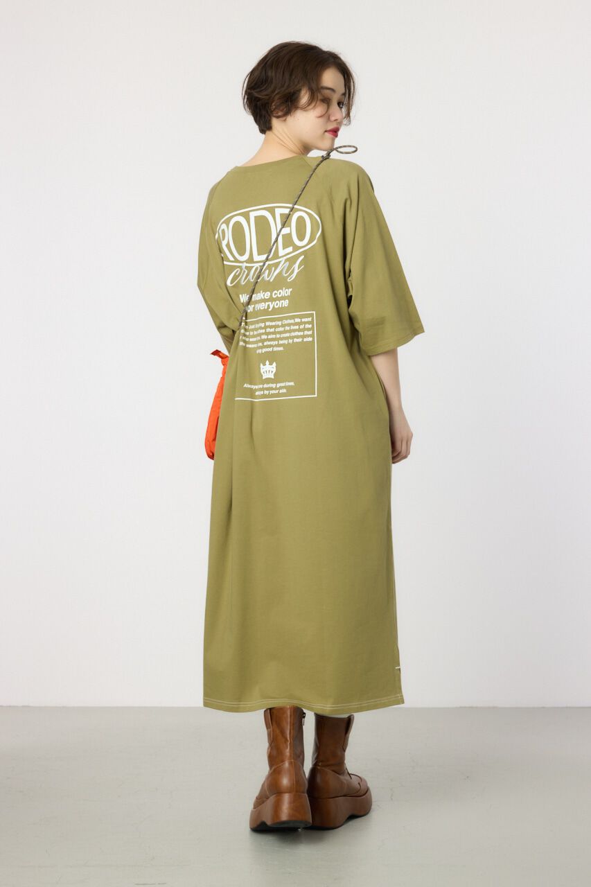 RODEO CROWNS「ロゴラグランスリーブワンピース」|ワンピース|