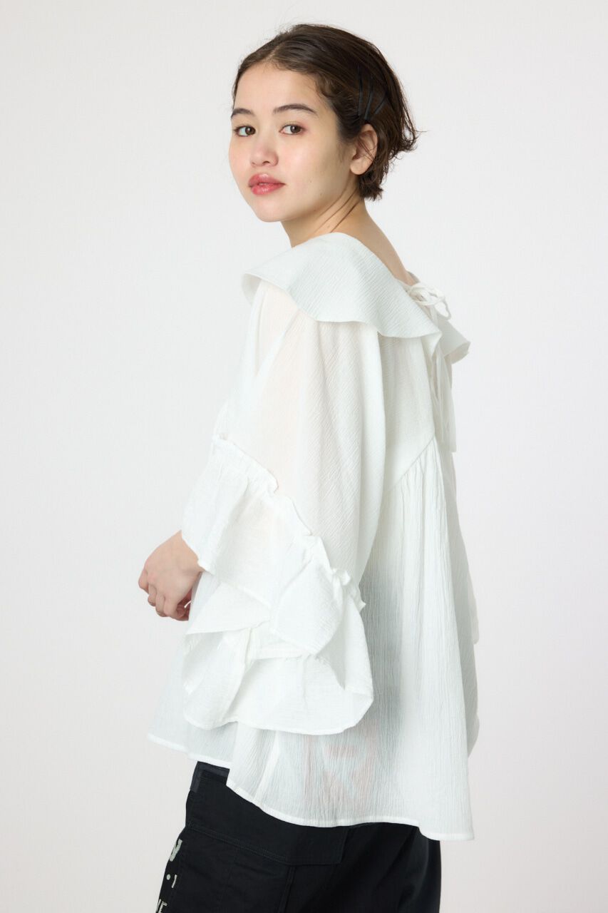 RODEO CROWNS「ボリュームフリルチュニック」|シャツ・ブラウス|