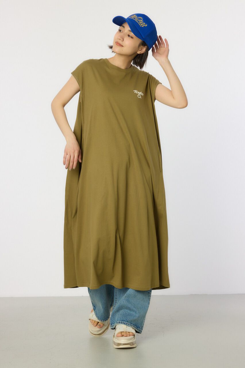 RODEO CROWNS「配色ステッチノースリーブワンピース」|ワンピース|