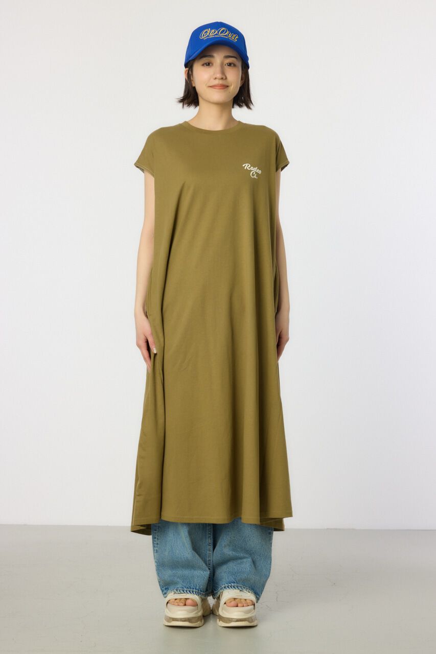 RODEO CROWNS「配色ステッチノースリーブワンピース」|ワンピース|
