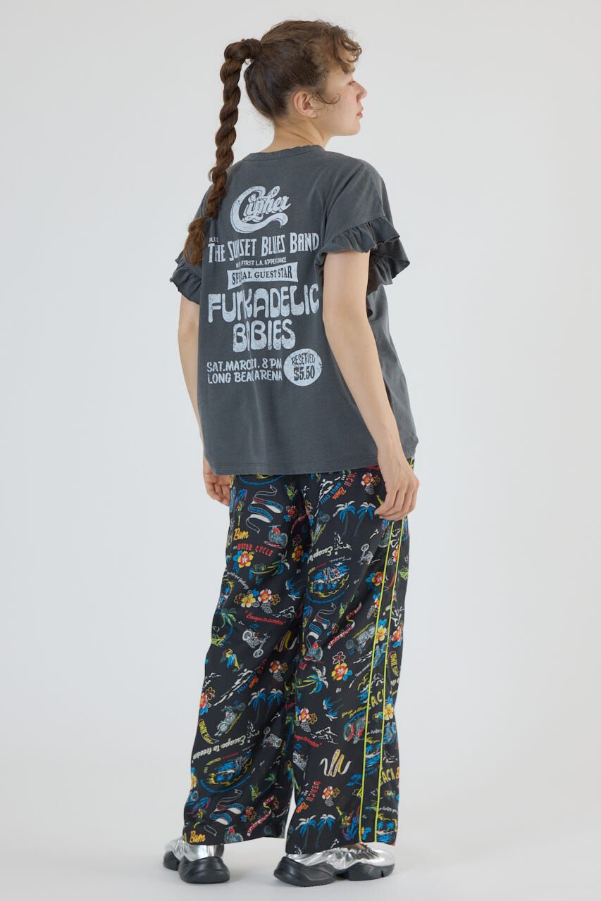 RODEO CROWNS「Vintage Graphicフリル Tシャツ」|Tシャツ・カットソー|