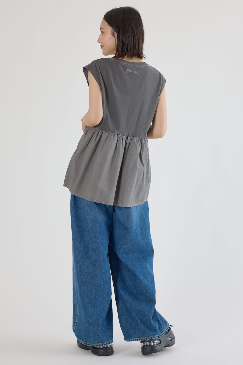 RODEO CROWNS「ピグメント切替フレアタンクトップ」|タンクトップ|