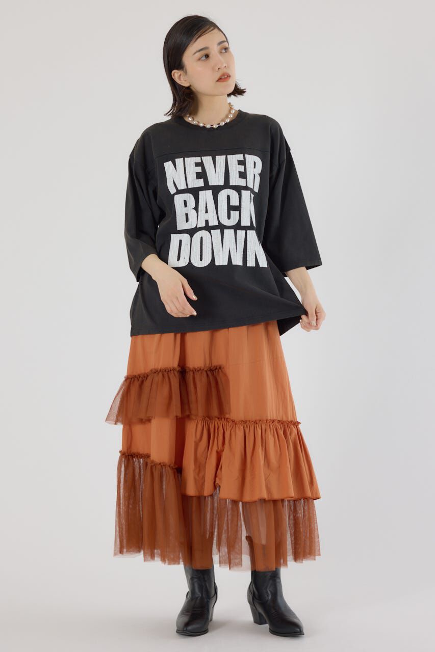 RODEO CROWNS「メッセージ5分袖Tシャツ」|Tシャツ・カットソー|