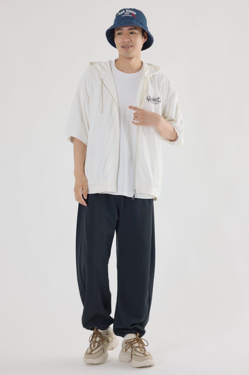 RODEO CROWNS「ハーフスリーブロゴZIPパーカー」|パーカー|