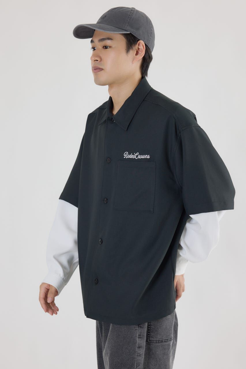 RODEO CROWNS「バックロゴレイヤードシャツ」|シャツ・ブラウス|