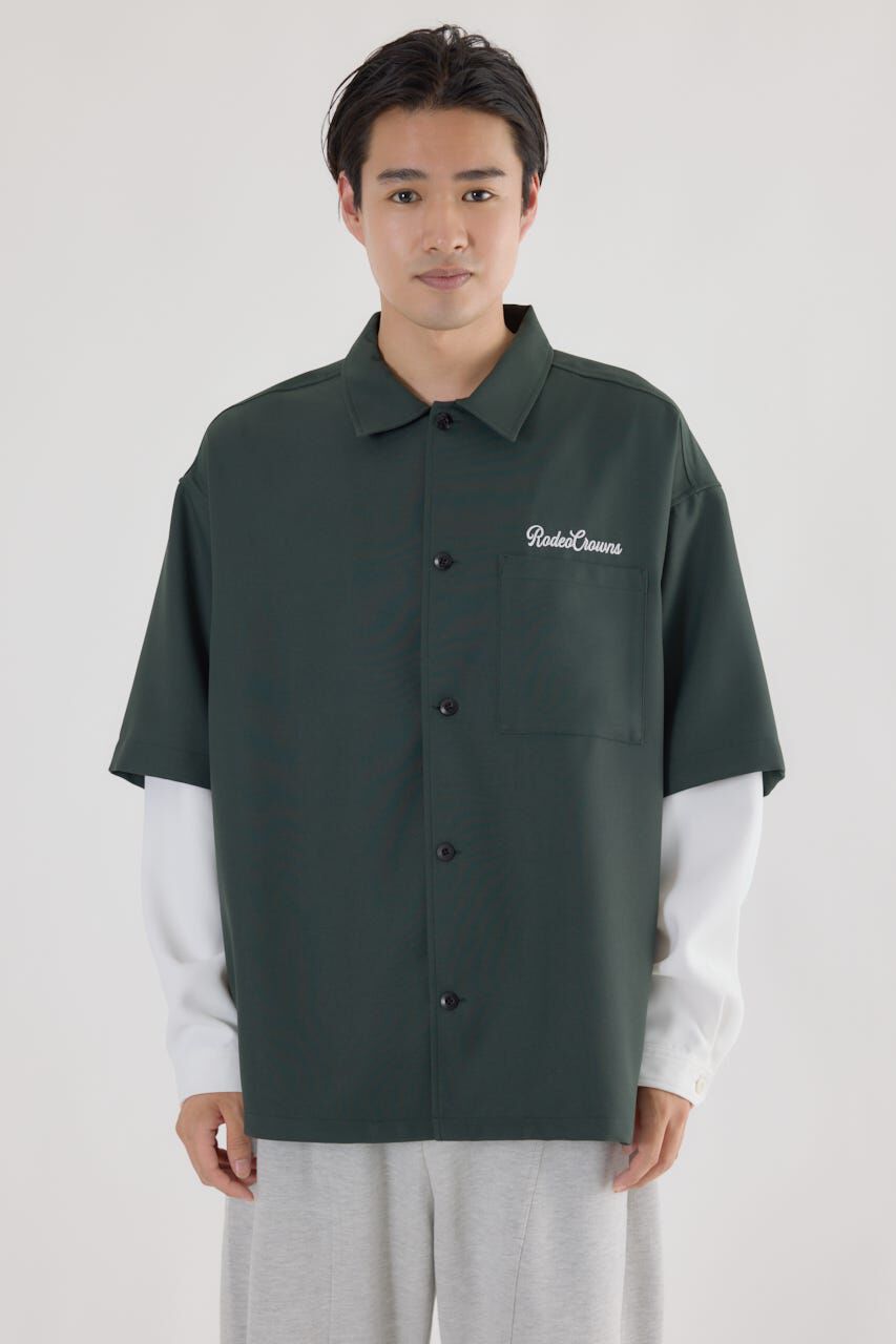 RODEO CROWNS「バックロゴレイヤードシャツ」|シャツ・ブラウス|