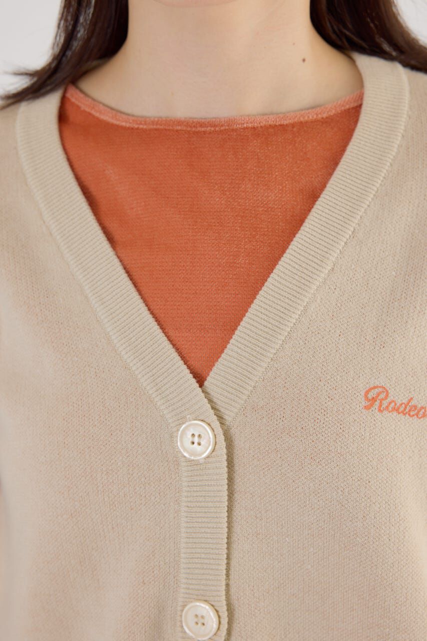 RODEO CROWNS「スウェットライクロゴカーディガン」|カーディガン|