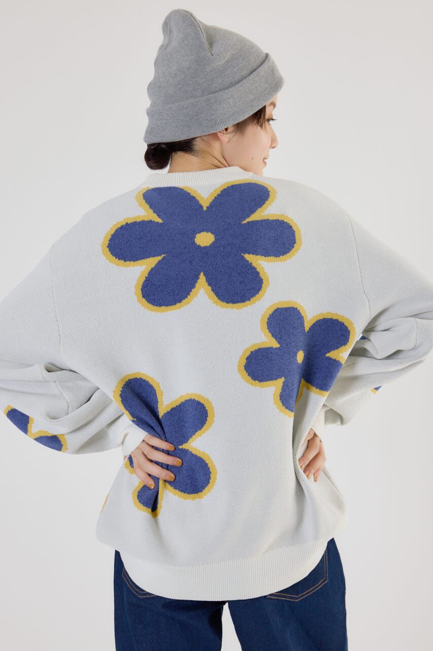 RODEO CROWNS「フラワーモールニットトップス」|ニット・セーター|