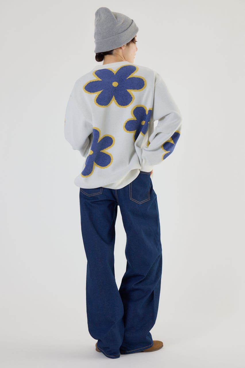 RODEO CROWNS「フラワーモールニットトップス」|ニット・セーター|