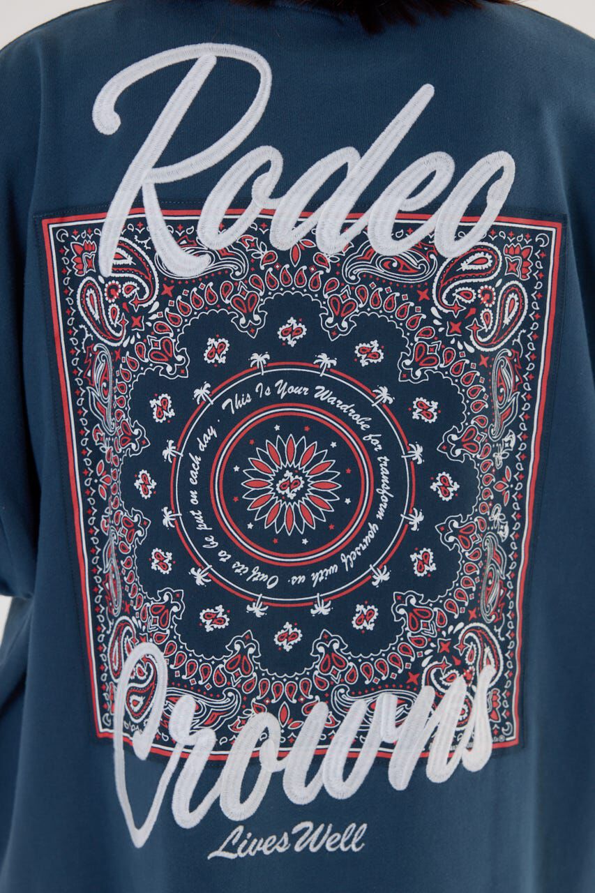 RODEO CROWNS「バンダナパッチスウェットワンピース」|ワンピース|