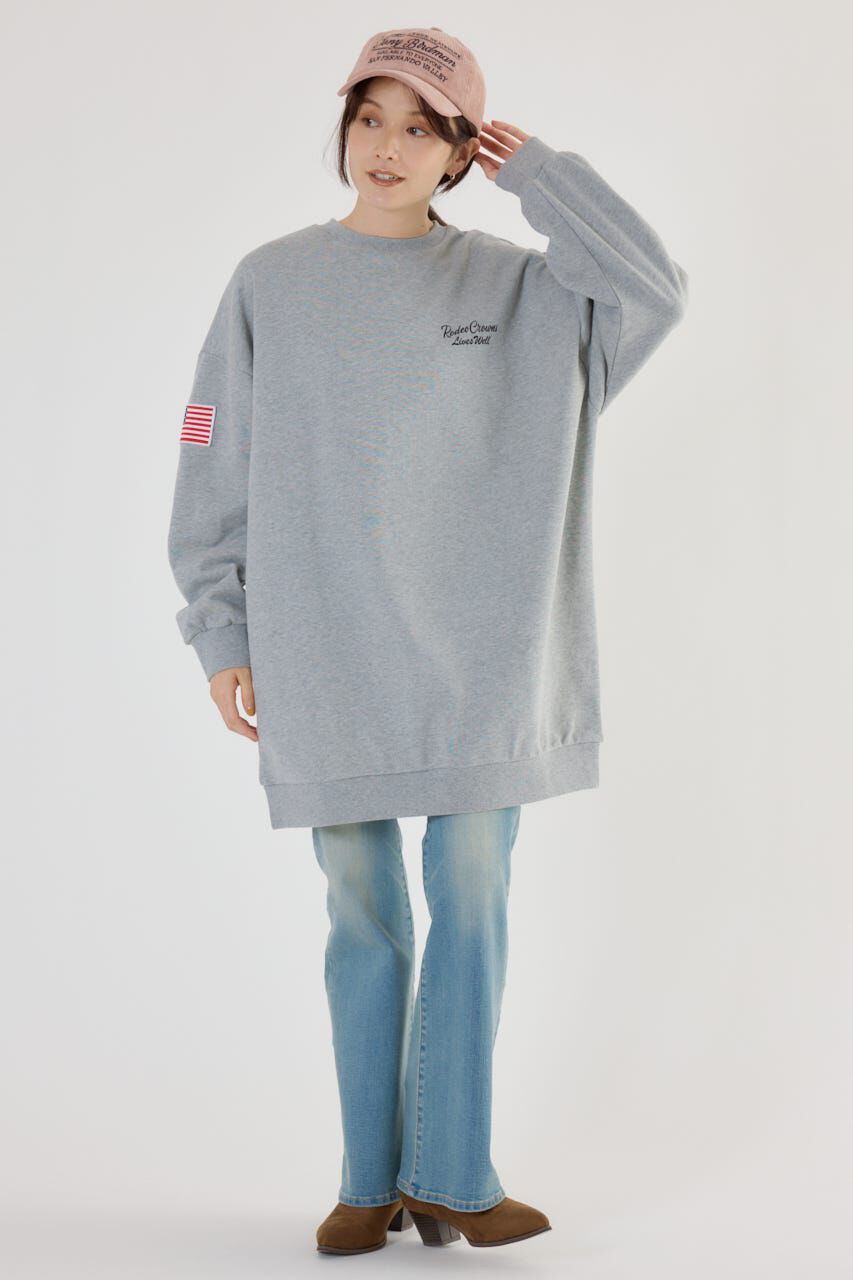 RODEO CROWNS「バンダナパッチスウェットワンピース」|ワンピース|