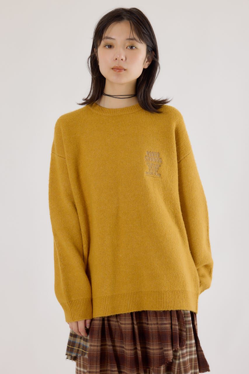 RODEO CROWNS「ビッグクラウンニットトップス」|ニット・セーター|YEL