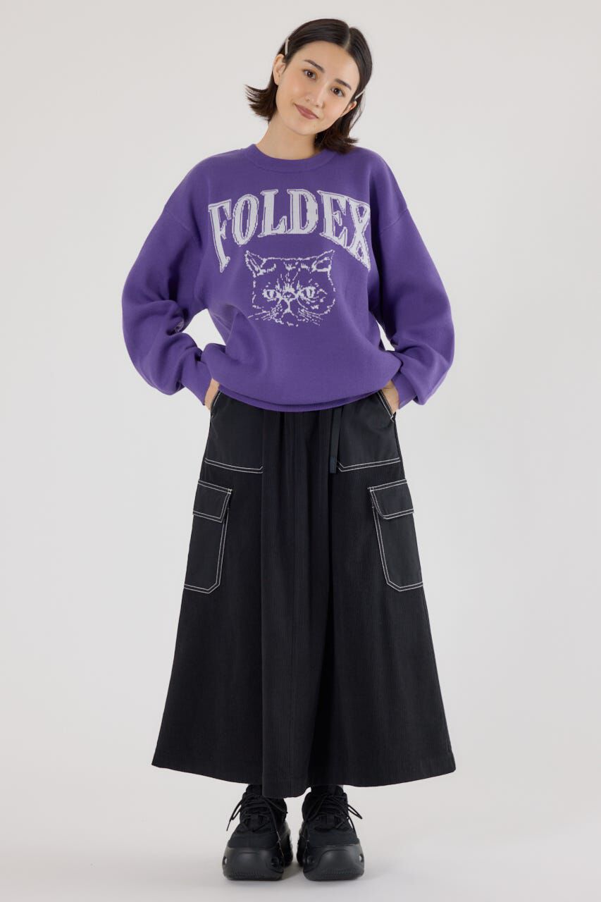 RODEO CROWNS「テープベルト異素材切替カーゴスカート」|スカート|