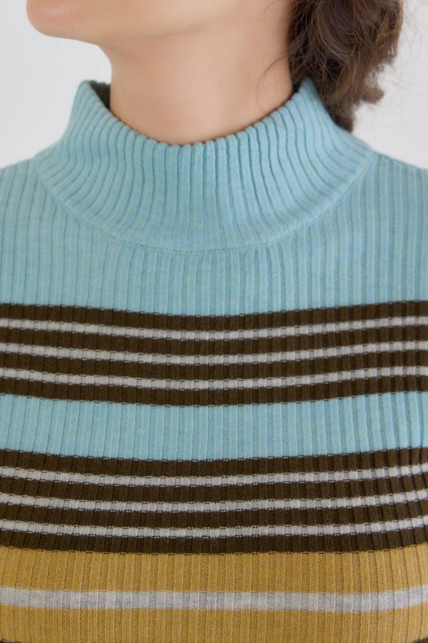 RODEO CROWNS「マルチボーダーニットトップス」|ニット・セーター|