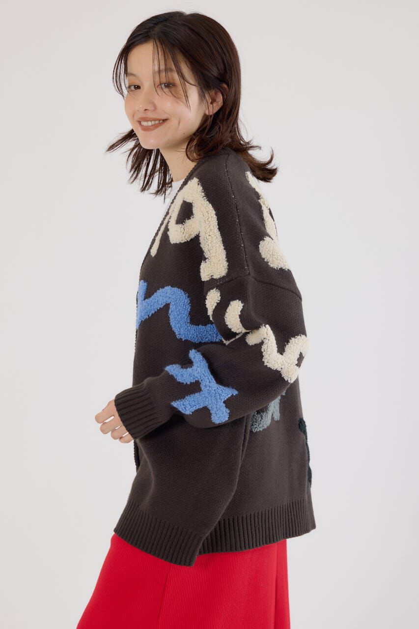 RODEO CROWNS「LETTER LOGOニットカーディガン」|カーディガン|