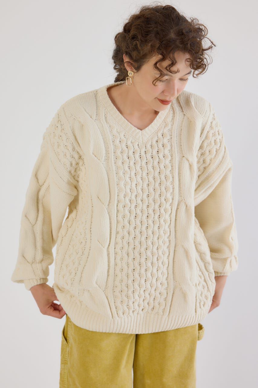 RODEO CROWNS「Vネックモールニットトップス」|ニット・セーター|IVOY3