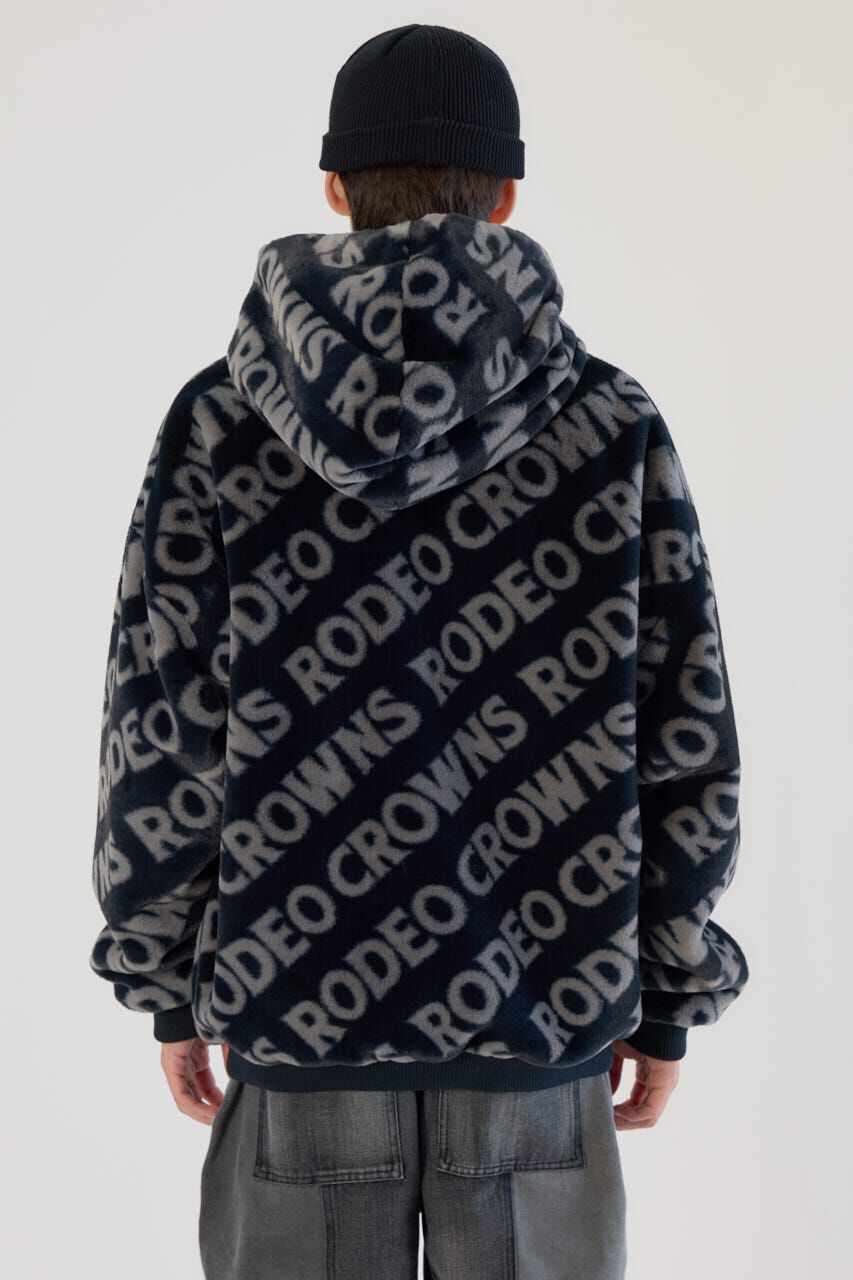 RODEO CROWNS「オールオーバーロゴファーブルゾン」|ブルゾン・スタジャン|