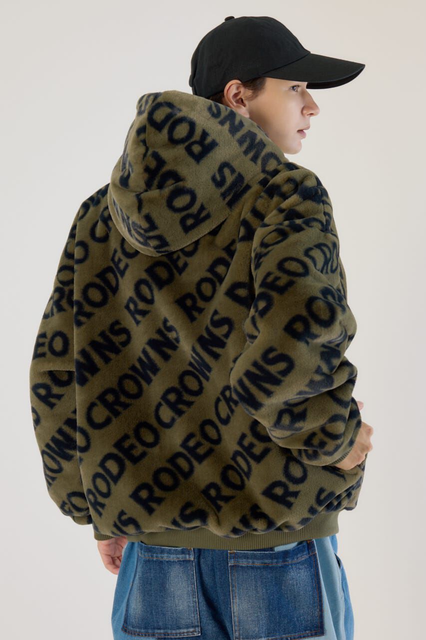RODEO CROWNS「オールオーバーロゴファーブルゾン」|ブルゾン・スタジャン|