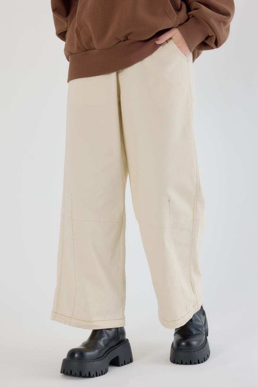 RODEO CROWNS「ステッチバレルパンツ」|その他|WHT