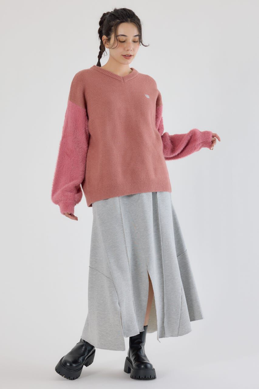 RODEO CROWNS「ランダム切替スウェットスカート」|スカート|