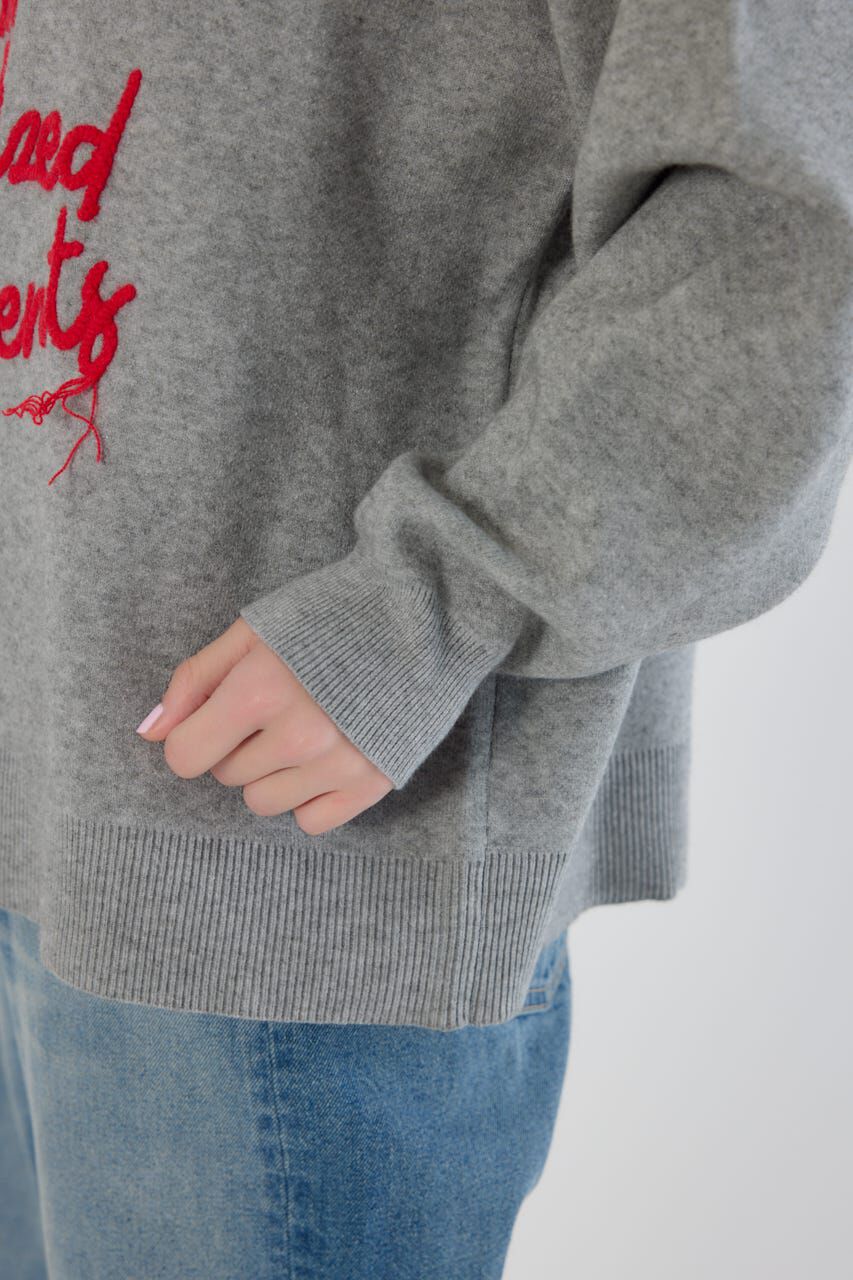 RODEO CROWNS「Frayed Lettering ニットトップス」|ニット・セーター|