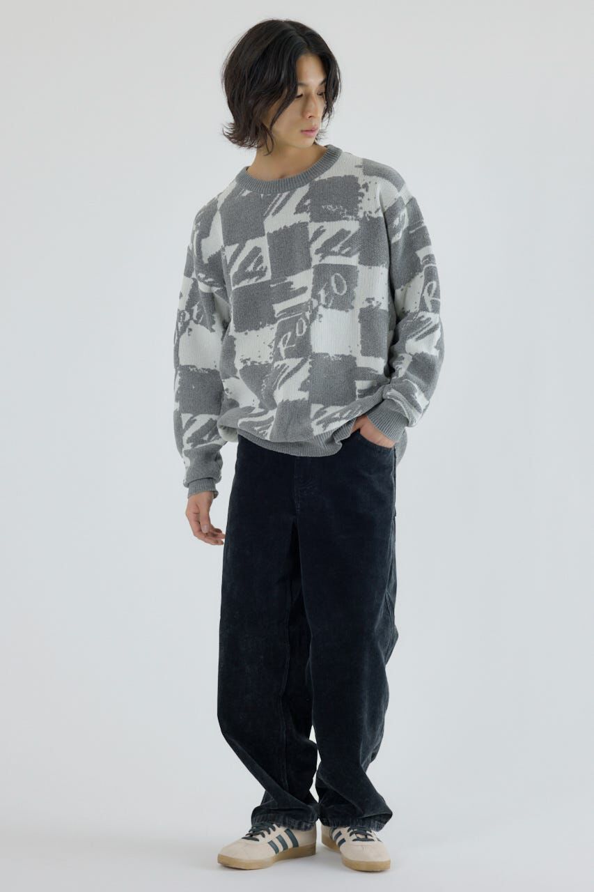 RODEO CROWNS「ブロークンチェックニット」|ニット・セーター|