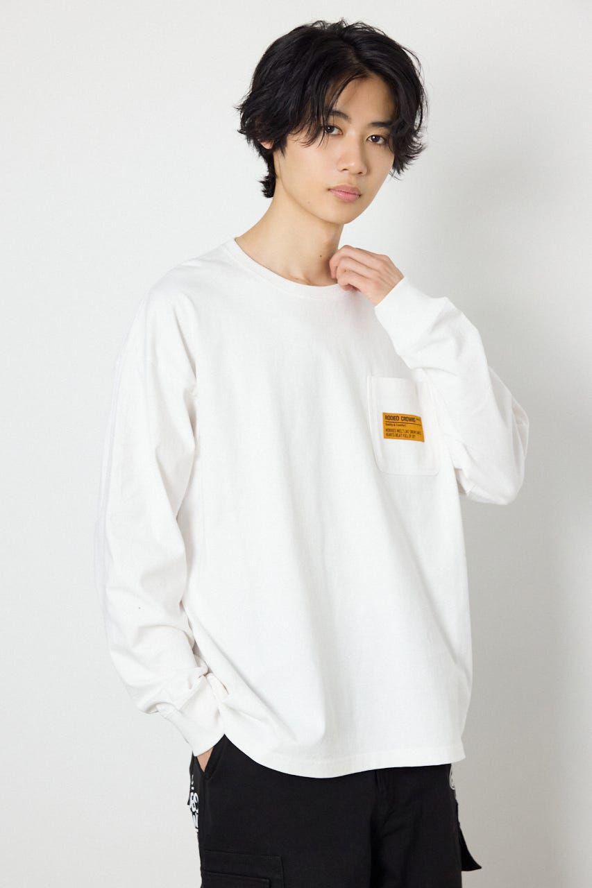 RODEO CROWNS「ペイントロゴ長袖Tシャツ」|Tシャツ・カットソー|WHT