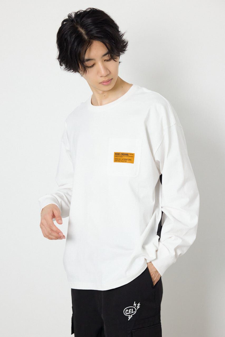 RODEO CROWNS「ペイントロゴ長袖Tシャツ」|Tシャツ・カットソー|