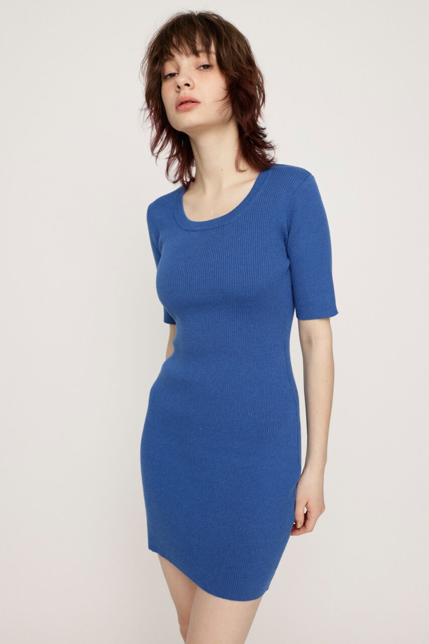 SLY「BIG COLLOR ZIP UP 2P ショートワンピース」|ワンピース|