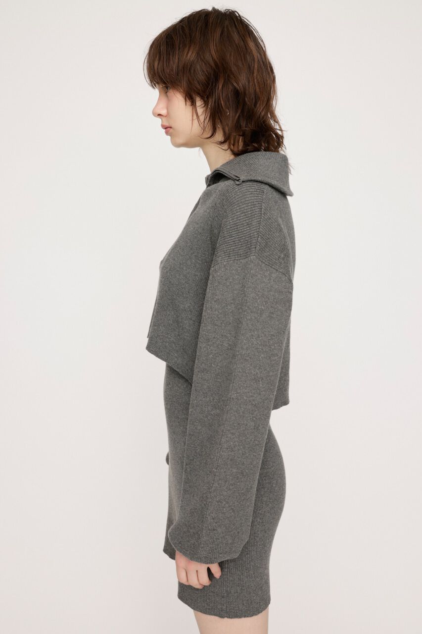 SLY「BIG COLLOR ZIP UP 2P ショートワンピース」|ワンピース|