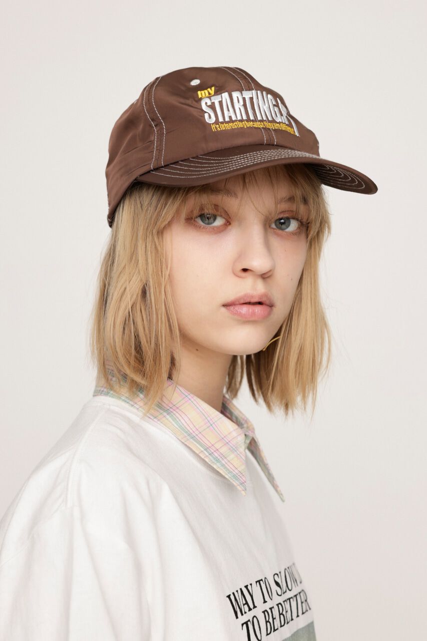 SLY「BI COLOR STITCH LOGO キャップ」|その他|