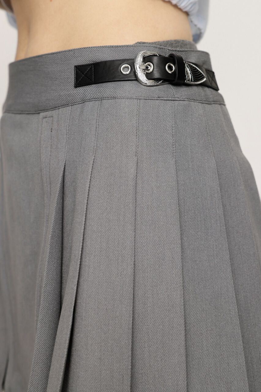 SLY「OPEN ZIP PLEATS ショートスカート」|スカート|