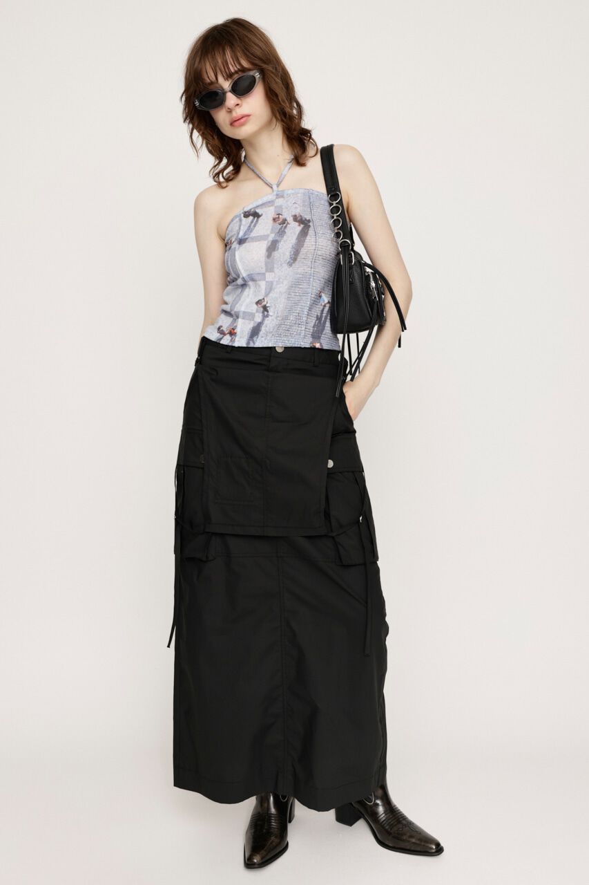 SLY「2WAY MANY POCKET J／スカート」|スカート|BLK