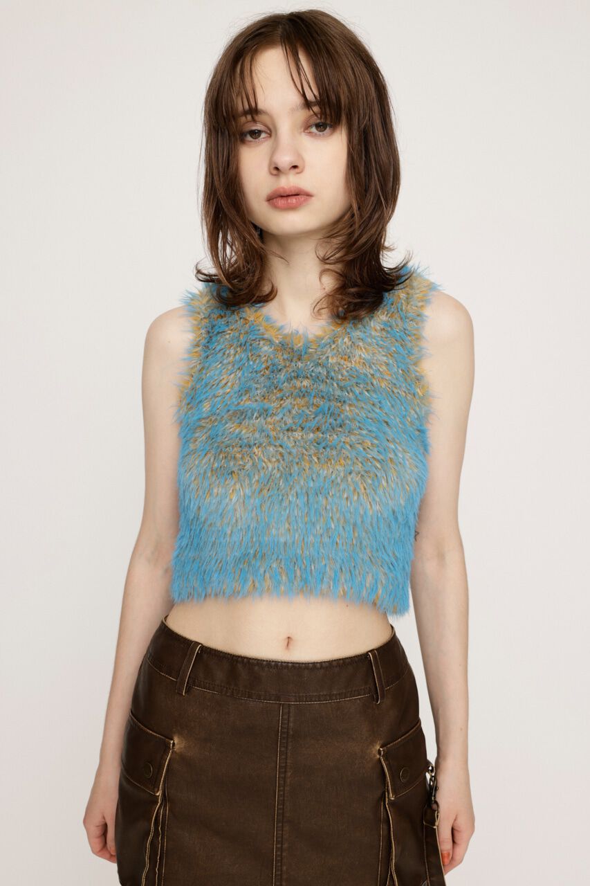 SLY「MIX SHAGGY TANK」|タンクトップ|M/BLU7