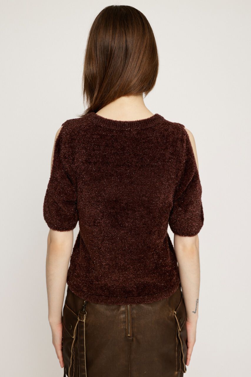SLY「SHAGGY CUTOUT トップス」|ニット・セーター|