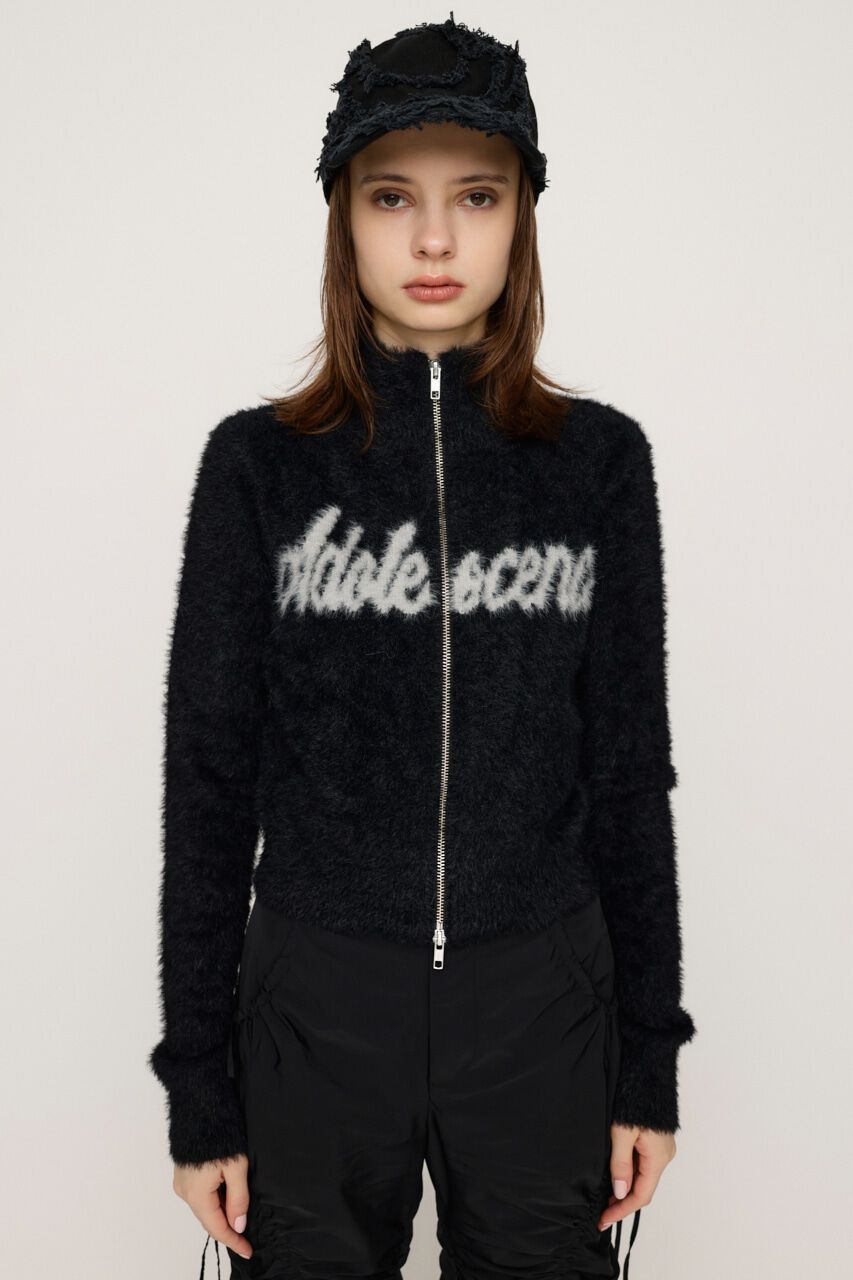 SLY「ZIP UP JQ LOGO トップス」|ニット・セーター|
