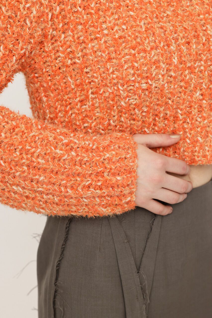 SLY「TAPE YARN SLANT NECK カーディガン」|ニット・セーター|