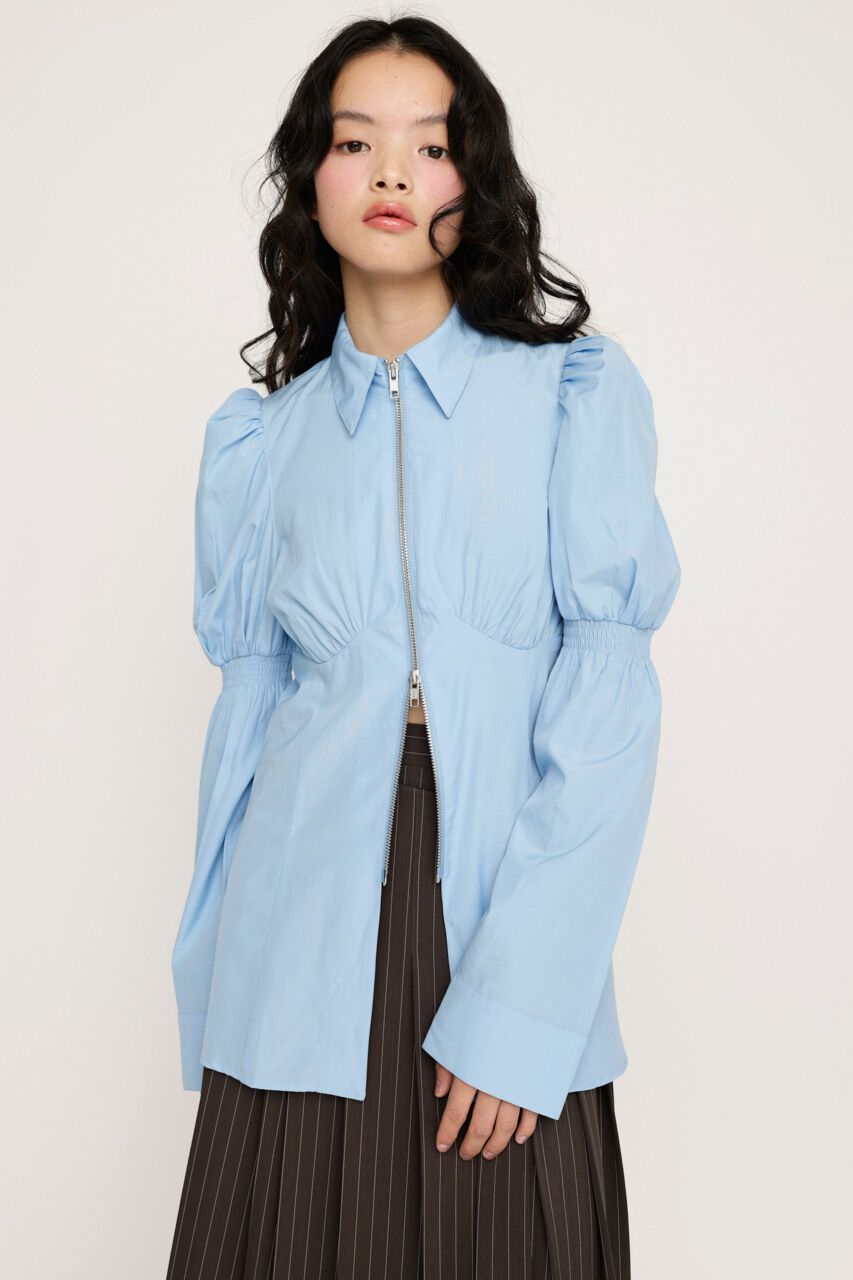 SLY「FRONT ZIP SH ブラウス」|シャツ・ブラウス|