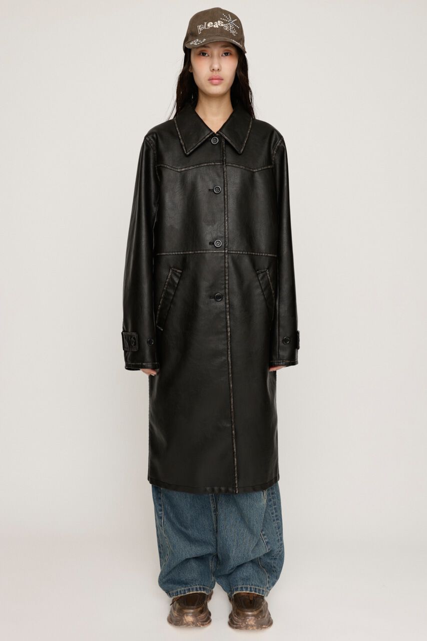 SLY「LONG F／LEATHER ジャケット」|その他|