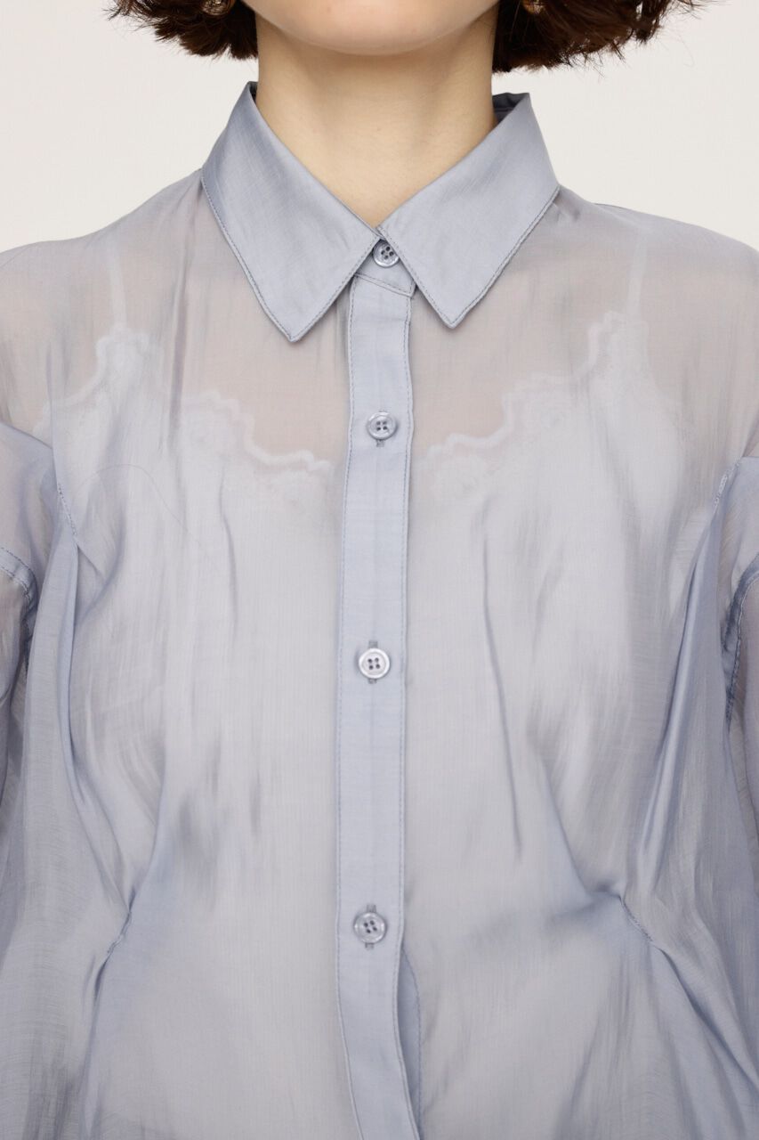 SLY「SHEER TUCKED シャツ」|シャツ・ブラウス|