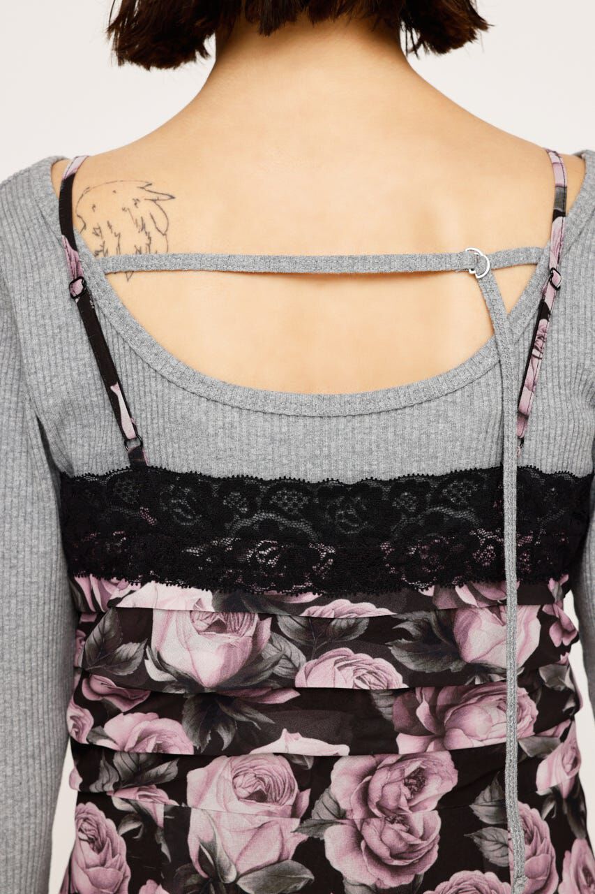 SLY「FLOWER LACE CAMI ショートワンピース」|ワンピース|